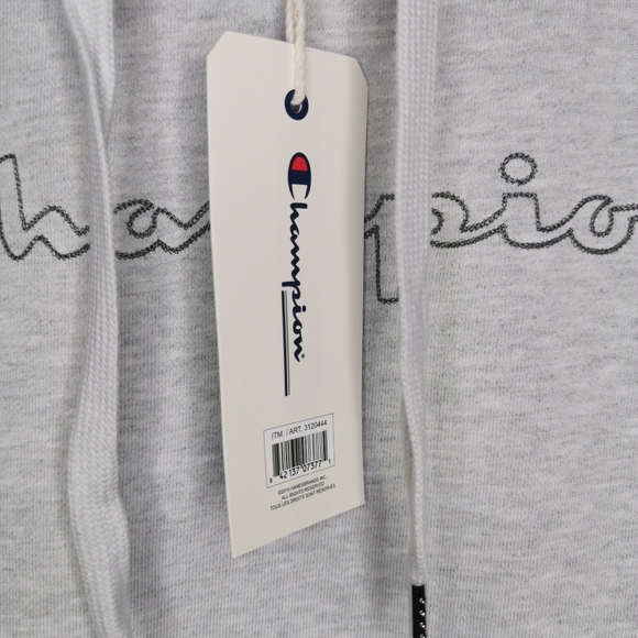 NWT CHAMPION Light Grey Hoodie Size Large - Picture 4 of 7